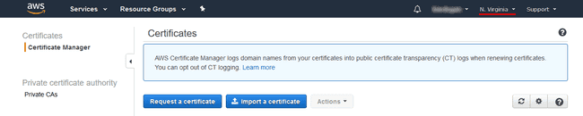 Certificate Manager Default Page